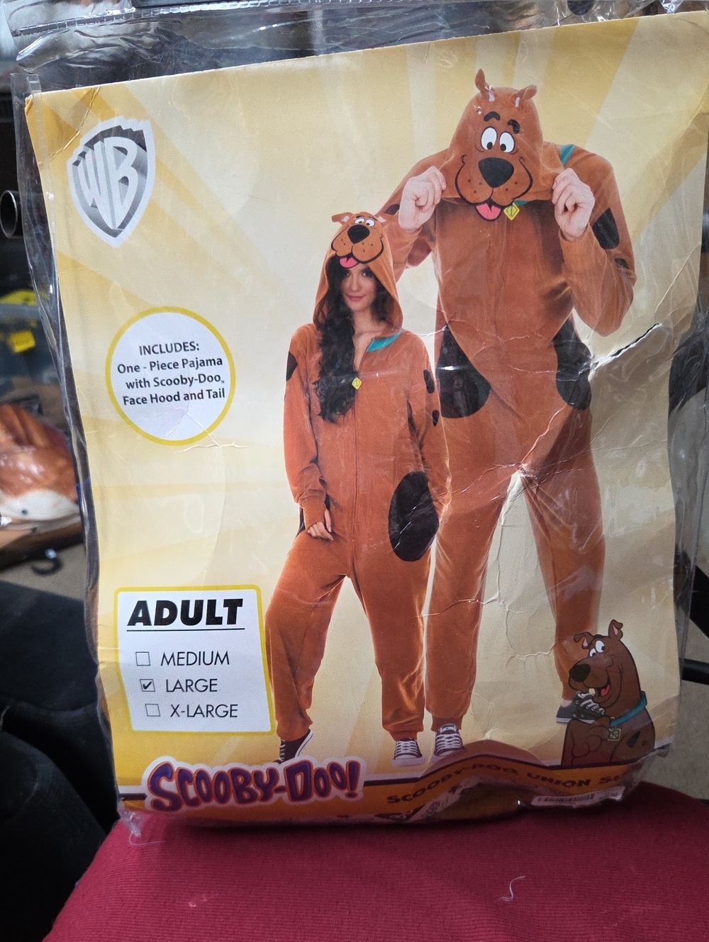 Halloween Costume Scooby Doo Union Suit Adult Large